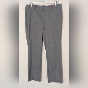 Ann Taylor Modern Straight Slim Women's Dress Pants Grey Size 8P Mid Rise NEW